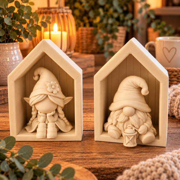 3MF Bambu Lab bestand - Huisje Gnome en Elfje