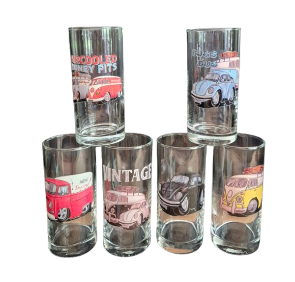 Glazen set VW 6 stuks