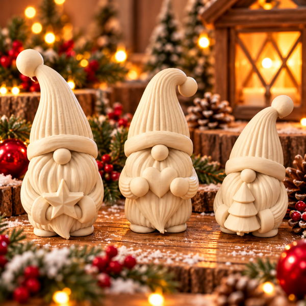 3MF bambulab bestand - Kerst Gnomes Japandi set