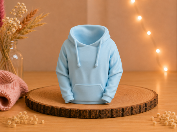Hoodie pennenbak lichtblauw