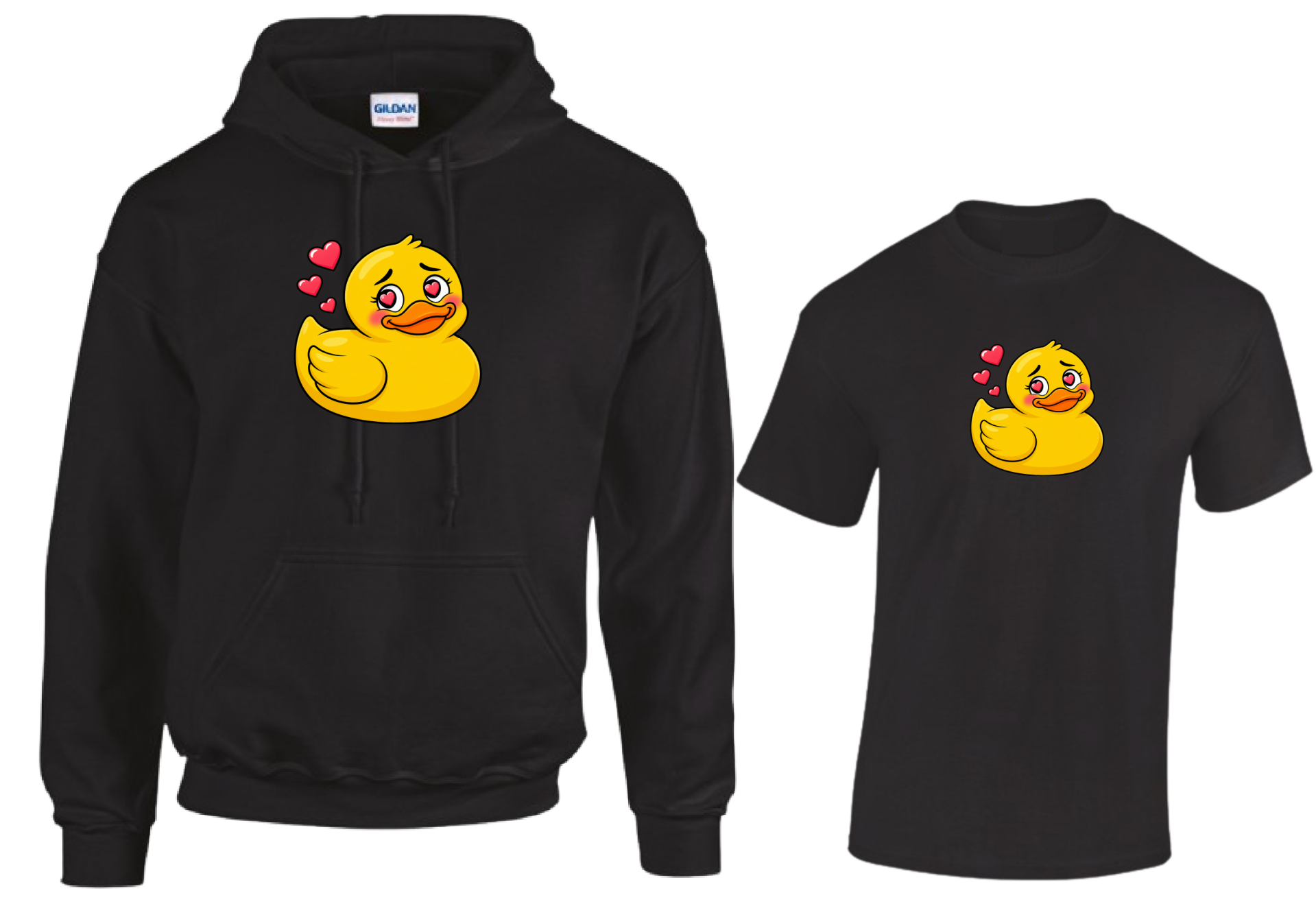 T-shirt / Hoodie Badeend Hartje