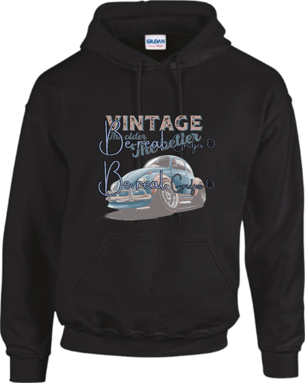 Hoody  Vintage the older the better kever 002