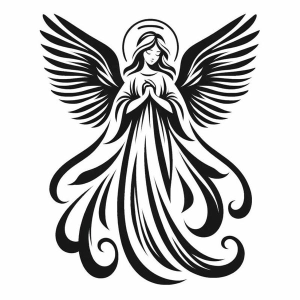 Raamsticker kerst kerstengel 1