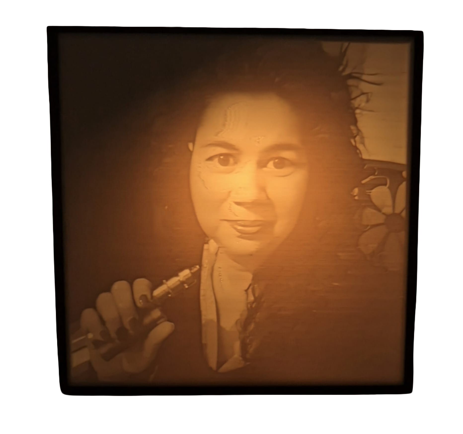 3D Fotolamp met Eigen Foto  Lithophane Box 20x20 cm