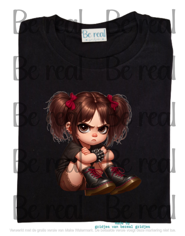 T-Shirt jongen meisje middelvinger 14