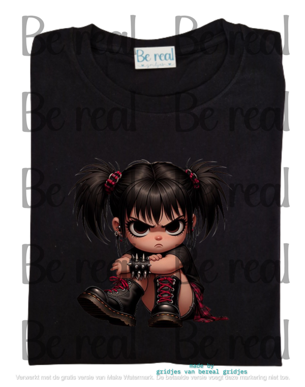 T-Shirt jongen meisje middelvinger 22