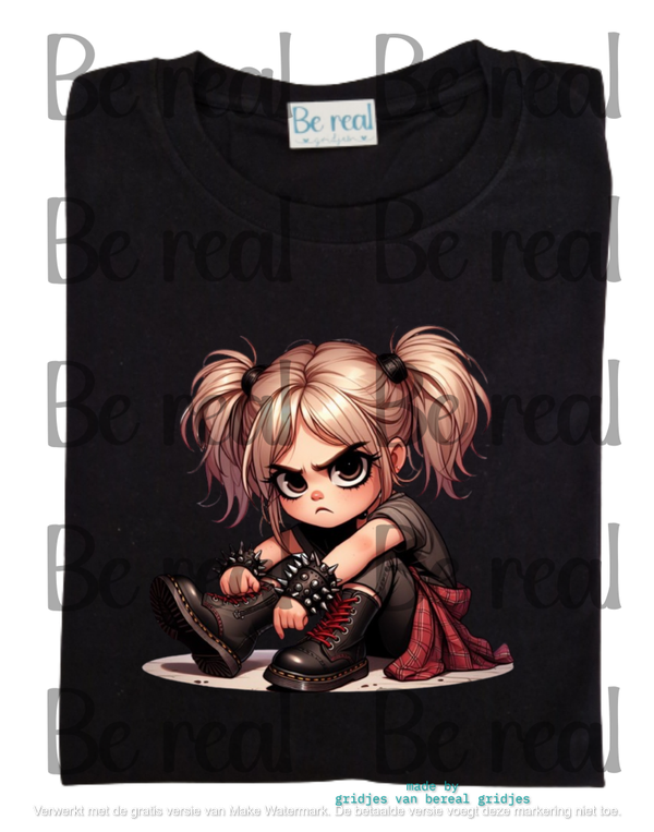 T-Shirt jongen meisje middelvinger 25
