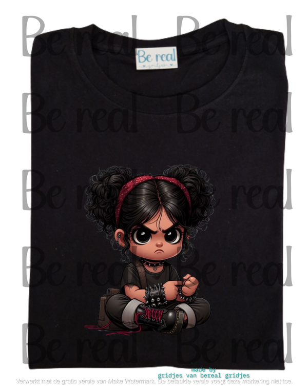 T-Shirt jongen meisje middelvinger 35
