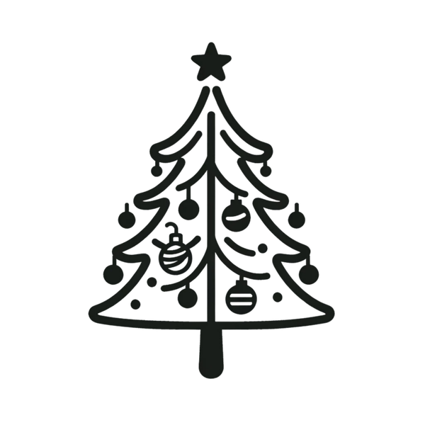 Raamsticker kerstboom 2