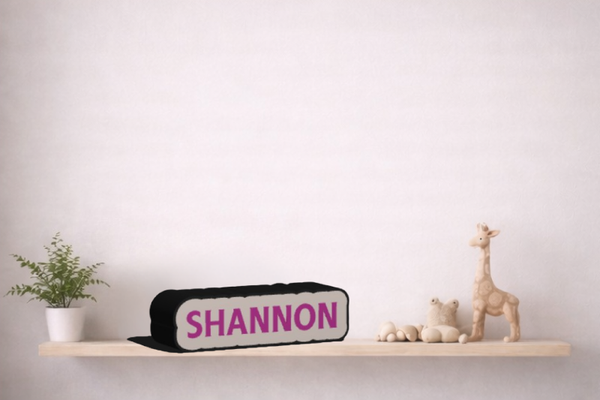 Gepersonaliseerde Lightbox met naam 10 cm breed