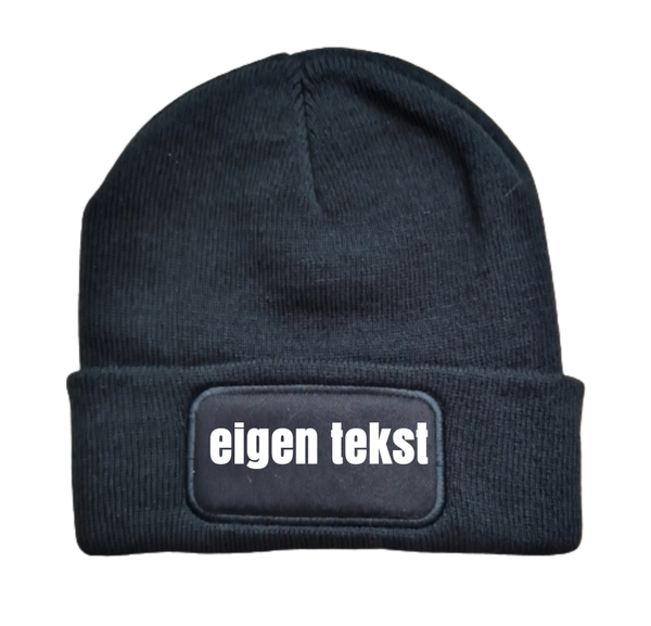 Muts met eigen tekst