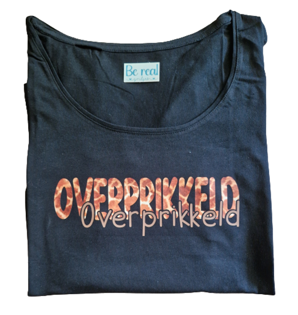 T-Shirt Overprikkeld giraffe print