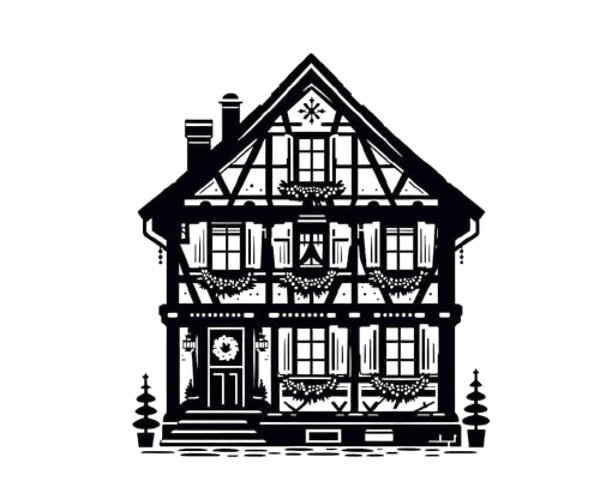 Raamsticker huisje 3