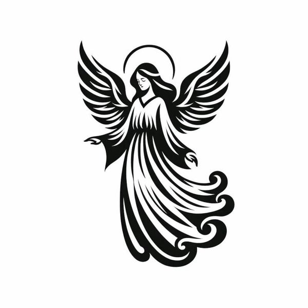 Raamsticker engel 2