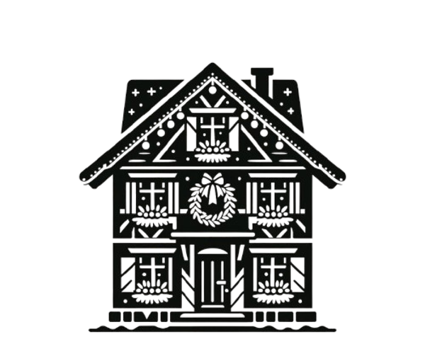 Raamsticker huisje 1