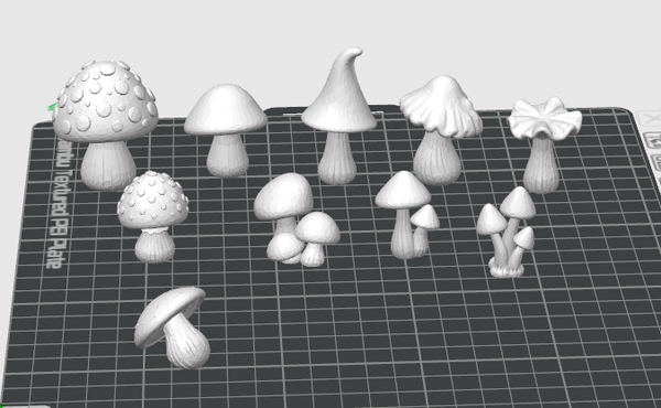 3MF Bambu Lab bestand - Paddestoelen