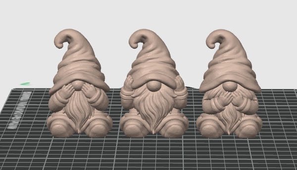 3MF Bambu Lab bestand - Gnome No see hear talk