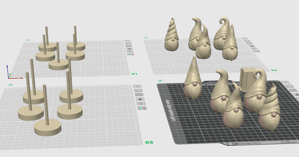 STL bestand - Gnomes Japandi set