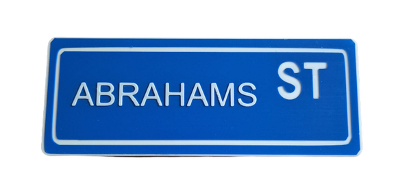 Sign Straat naam bordje (gepersonaliseerd)