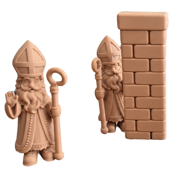 3MF Bambu lab bestand - Sinterklaas 2x plus muur