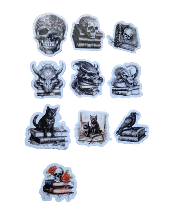 Stickers skull etc.