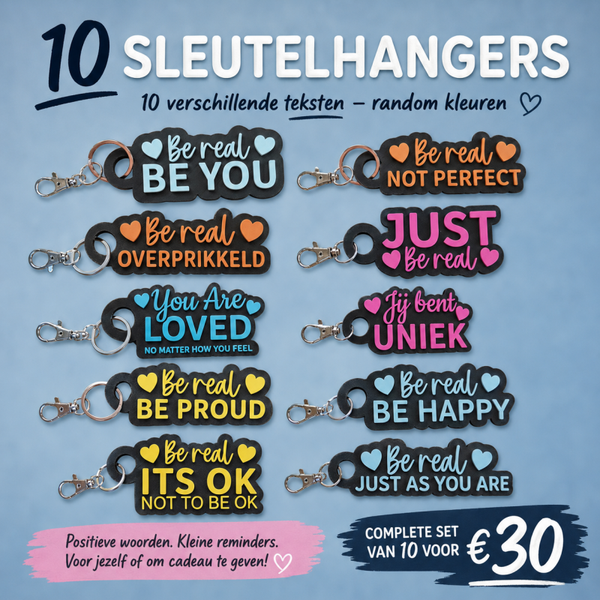 Sleutelhanger Set Be real