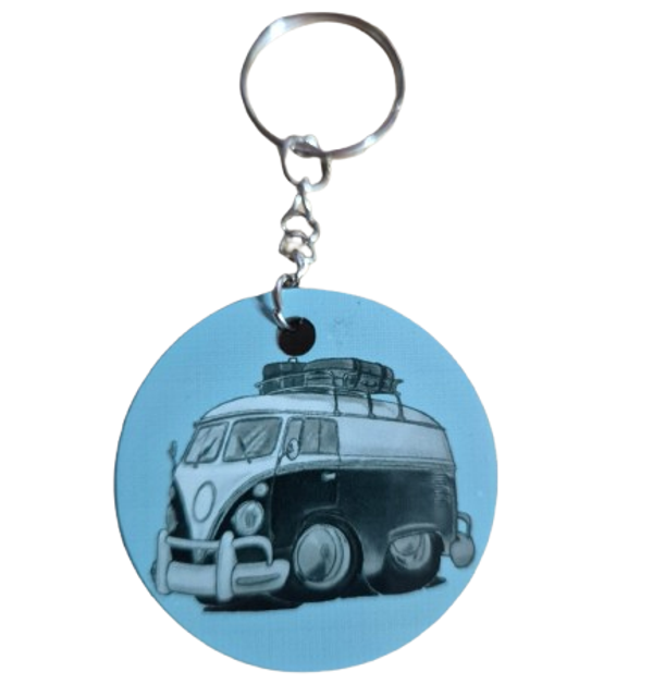 Sleutelhanger Bugs en bus 002