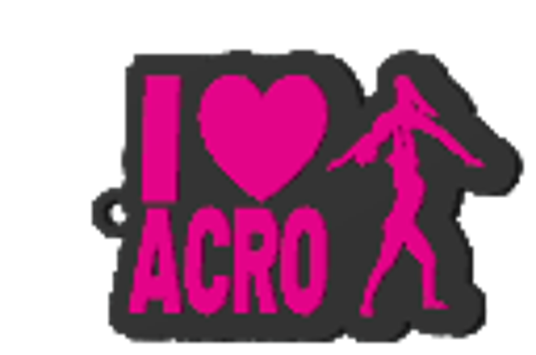 Sleutelhanger I love acro