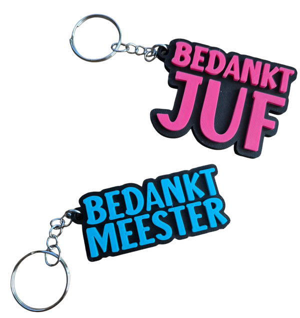 Sleutelhanger Bedankt Meester
