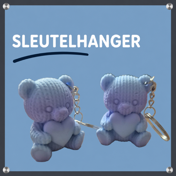 Sleutelhanger Beertje met hart