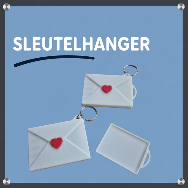 Sleutelhanger Envelop met tray voor foto