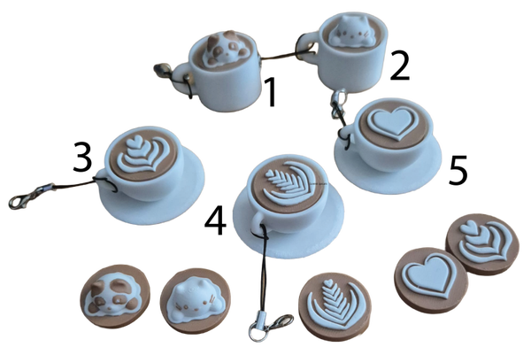 Sleutelhanger koffiekopje fidget clicker