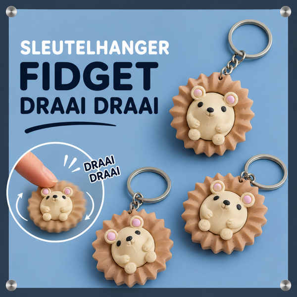 Sleutelhanger fidget Egel