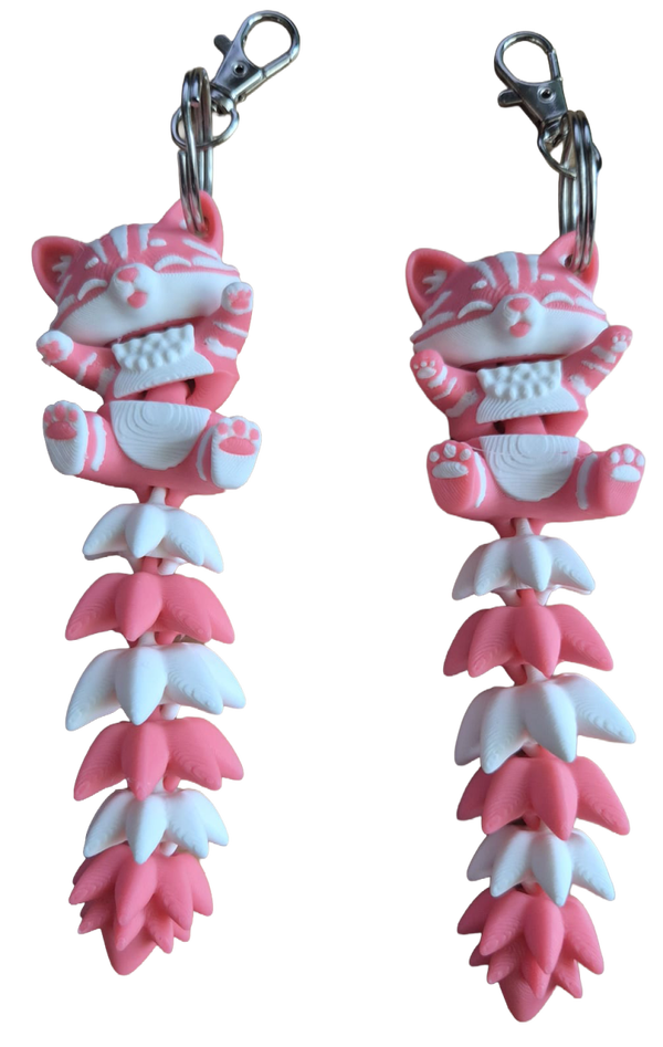 Sleutel/Tas hanger Flexi Racoon (12.5cm)