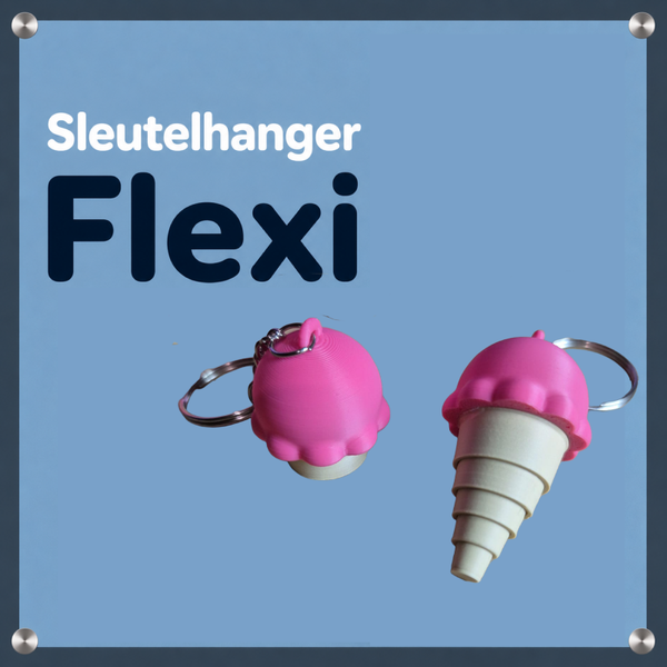 Sleutelhanger Cute flexi ijsje