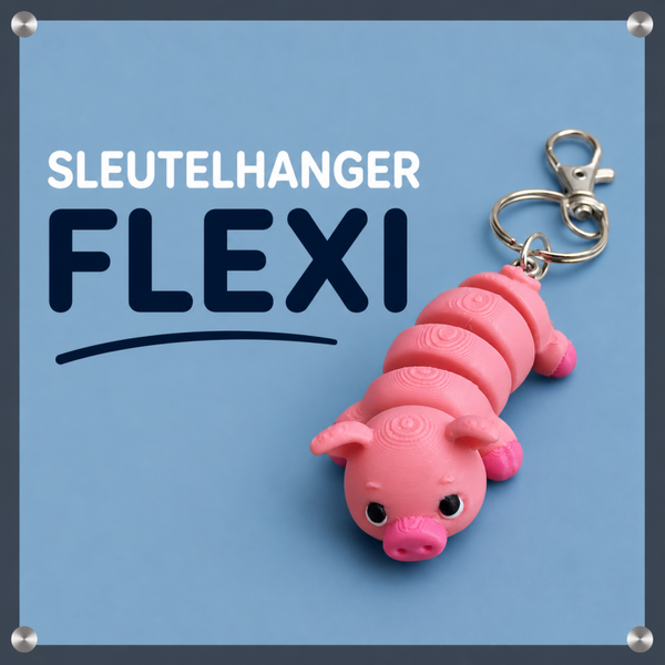 Sleutelhanger Flexi Varkentje