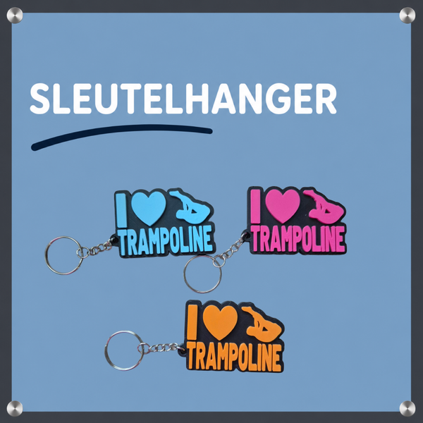 Sleutelhanger I love Trampoline