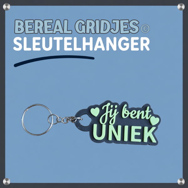 Sleutelhanger Jij bent Uniek
