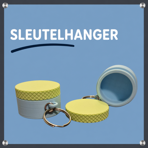 Sleutelhanger opbergpotje