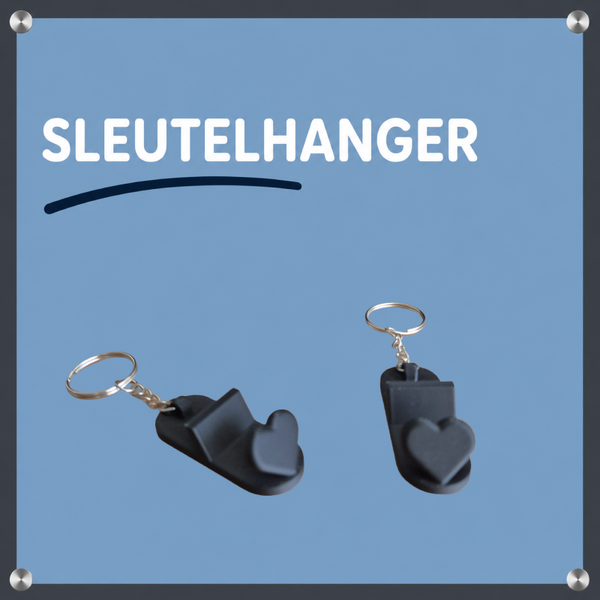 Sleutelhanger telefoon standaard hartje