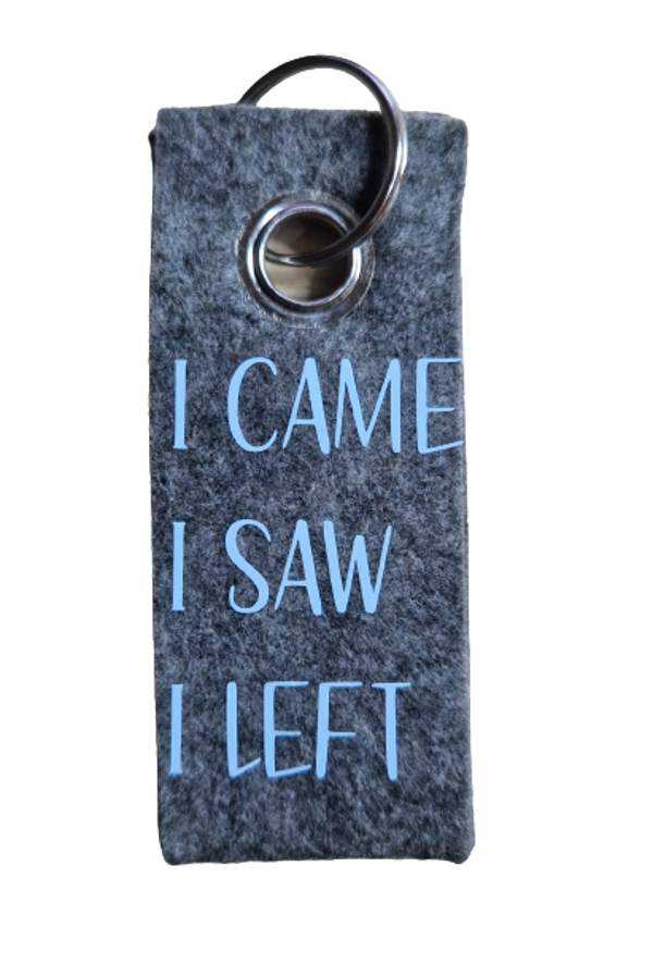 Sleutelhanger I came I saw I left 1