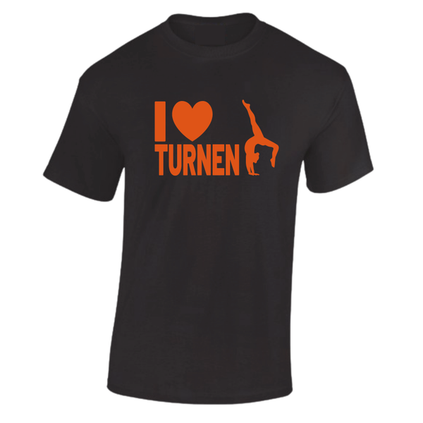 T-shirt I love turnen Oranje