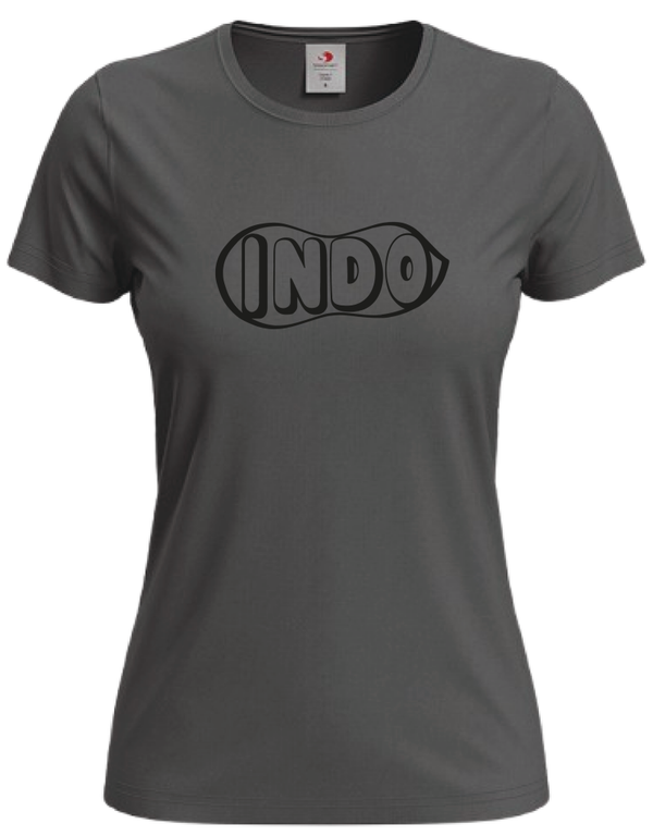 T-shirt Indo pindapower 011 grijs zwart dames