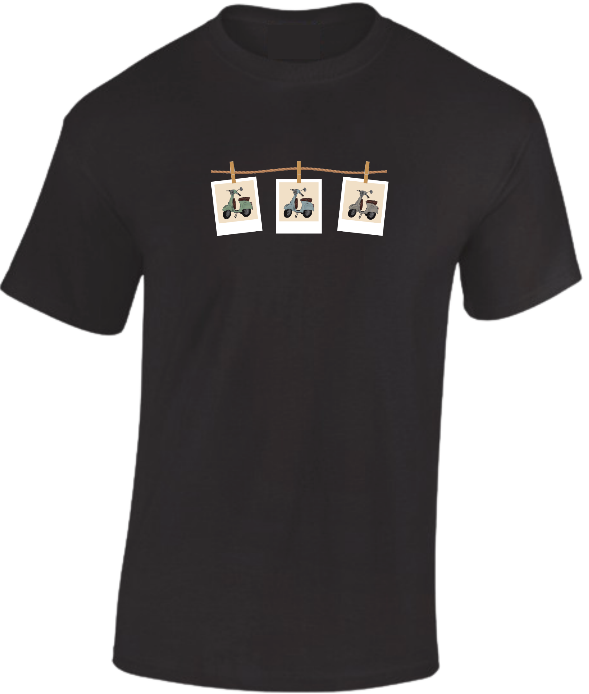 T-shirt Polaroid foto Vespa