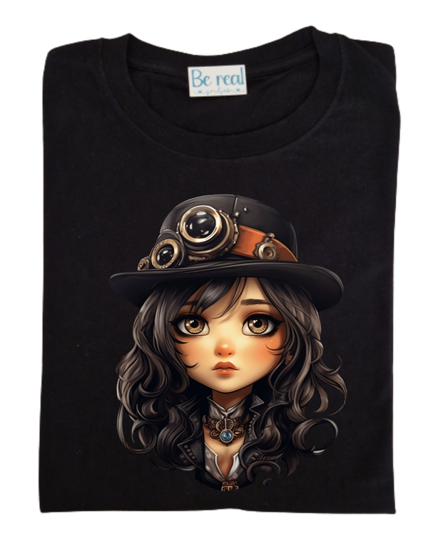 T-Shirt steampunk cute girl 1