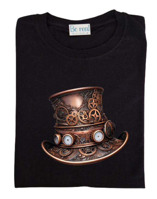 T-Shirt steampunk hoed 3