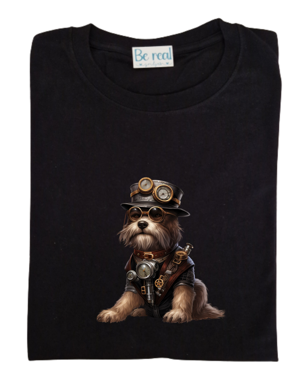 T-Shirt steampunk hond 2
