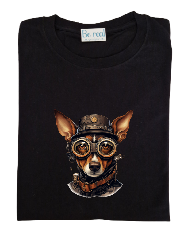 T-Shirt steampunk hond 5