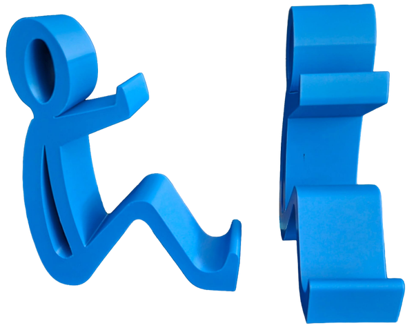 3D telefoon standaard kobalt blauw