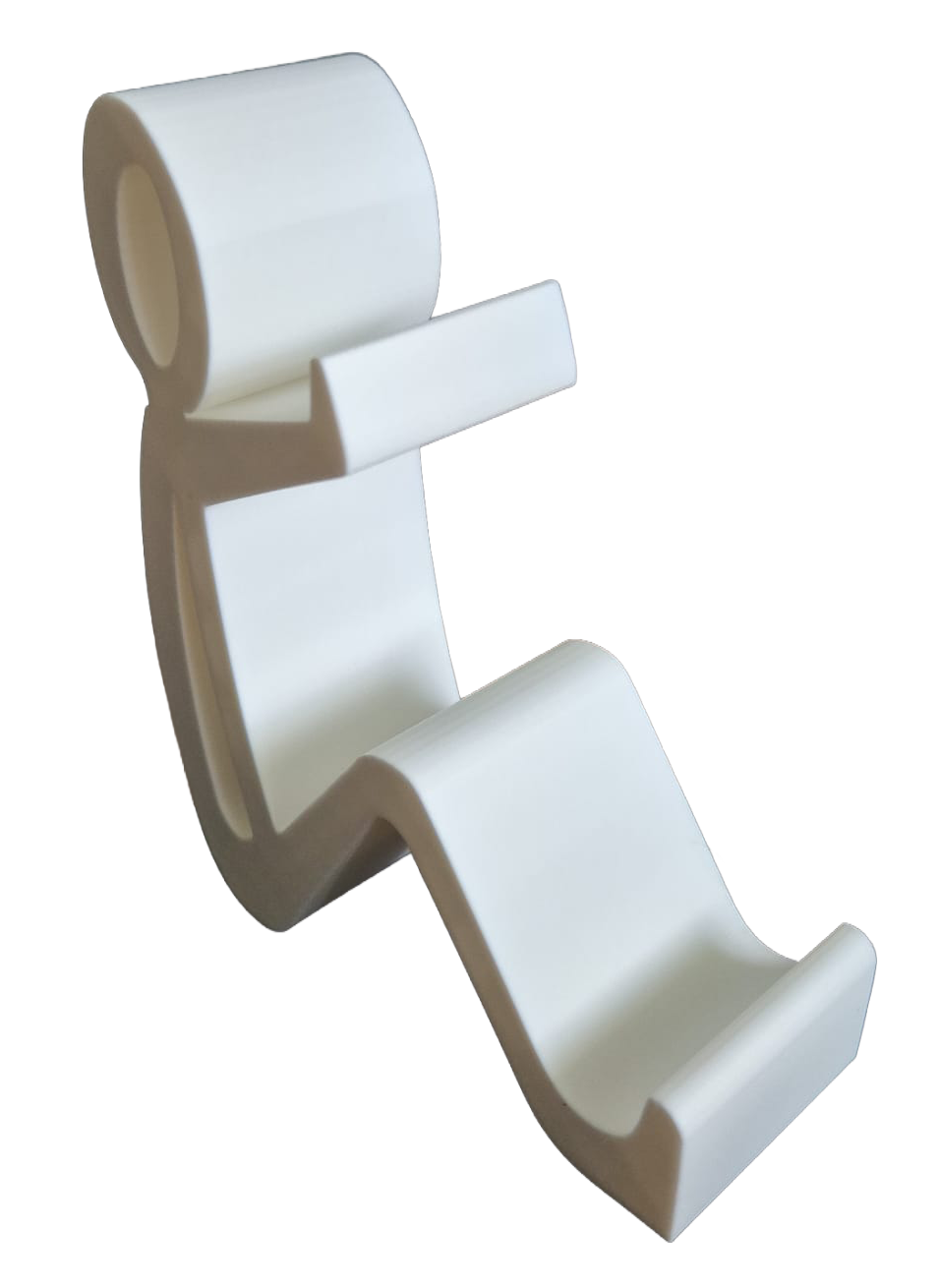 3D telefoon standaard 001 wit